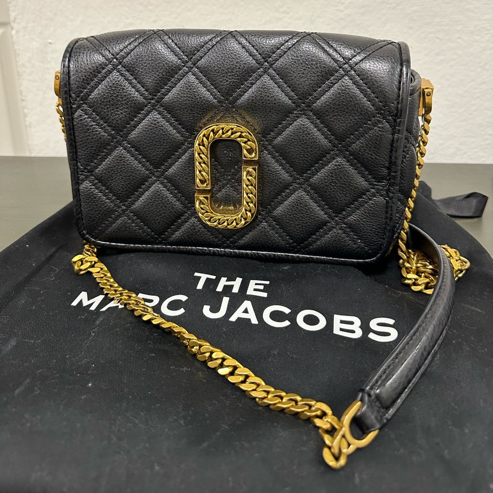 Marc Jacobs The Status Black Crossbody / Shoulder Bag
